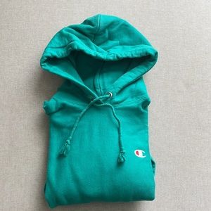 Champion Men's Green Hoodie